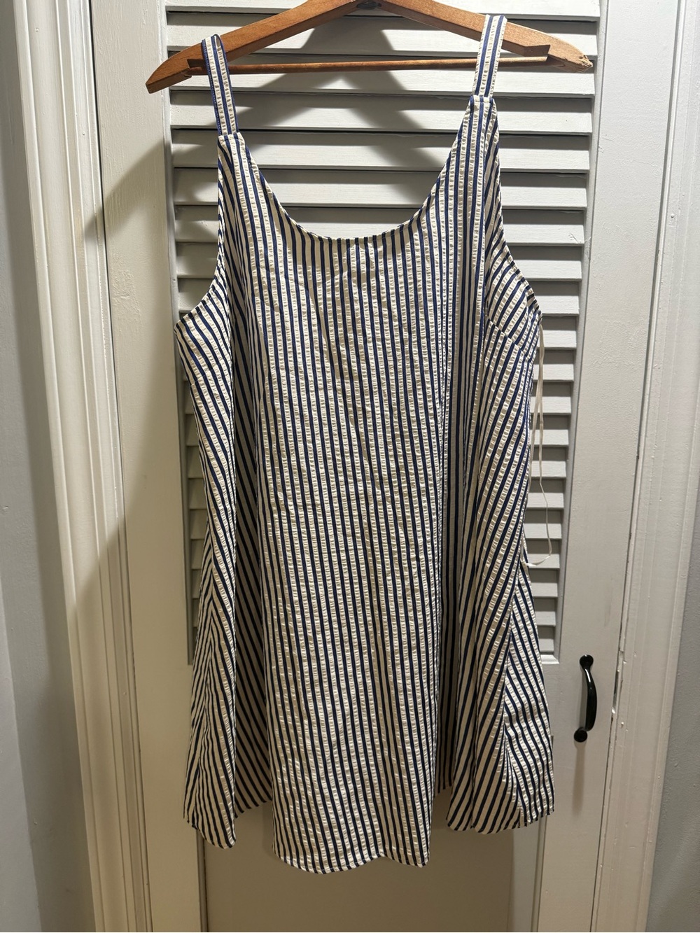 Primark Navy and White Striped Sleeveless Sundress
